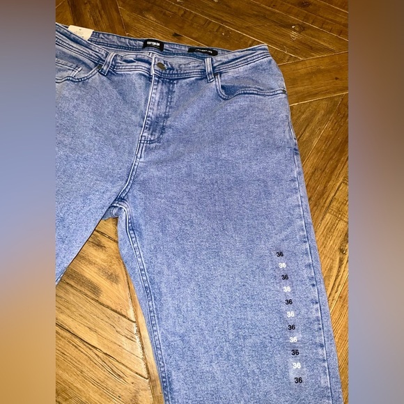 Cotton On Men’s Beckley Straight Leg Jeans - nwt - size 36 in tour blue color - Picture 3 of 13
